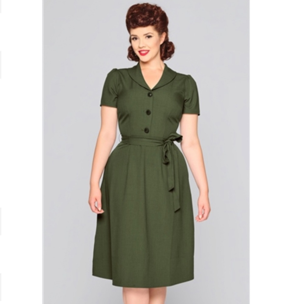 Hattie’s 40’s Flared Dress by Collectif